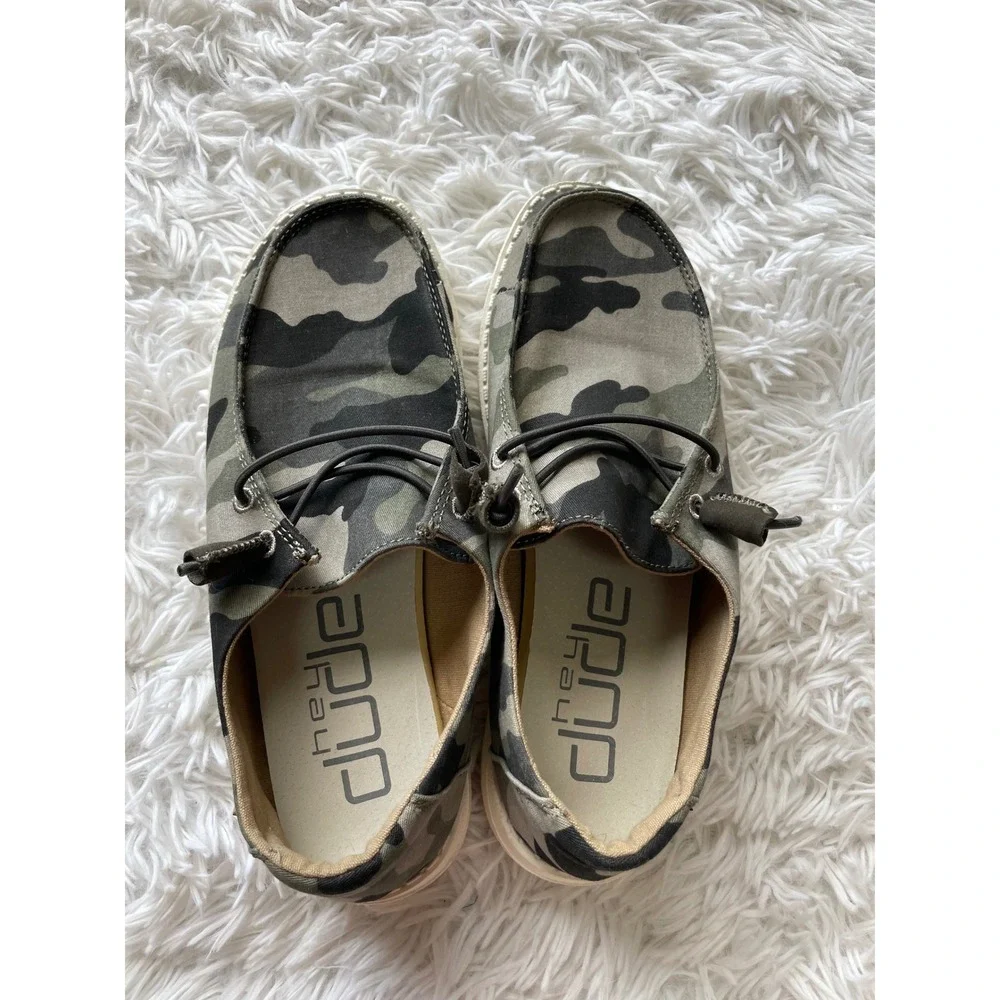 Hey Dude Wendy Camo Slip On Loafers